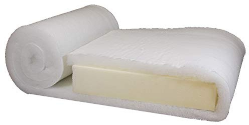 TENDAGGIMANIA® Polsterwatte Volumenvlies: 100% Polyester, Dacron-Typ, Maße: H 150 cm, Dicke 5 cm, Meterware