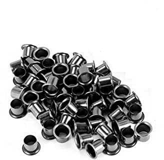 Grendly 50 Pieces Eyelets for DIY Kydex Sheath 6 mm Rivet Hand Tool Parts Eyelet Hole Punch Tool Kit