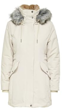 Only Vadderad parka-jacka för kvinnor onlNEWPRISKA Pumice stone, Sten, XS