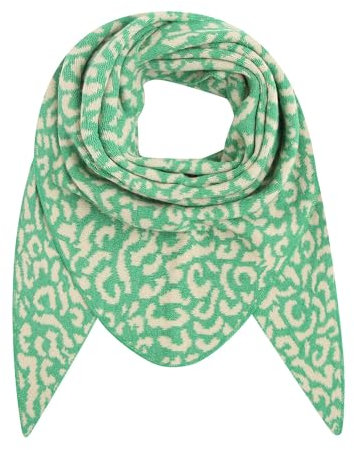 Ever Bloom Damen Leopard Schal - Leo Muster, Weiche Warmer Dreieckschal für Winter & Herbst - Kuschelig, Hellgrün