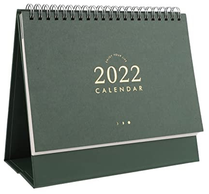 MAGICLULU Schreibtischkalender Klein Desktop-kalender Aus Dickem Premiumpapier Mit Stabiler Doppeldrahtbindung Praktisches Planungstool Und Dekoration Für Büro Zuhause Oder Klassenzimmer