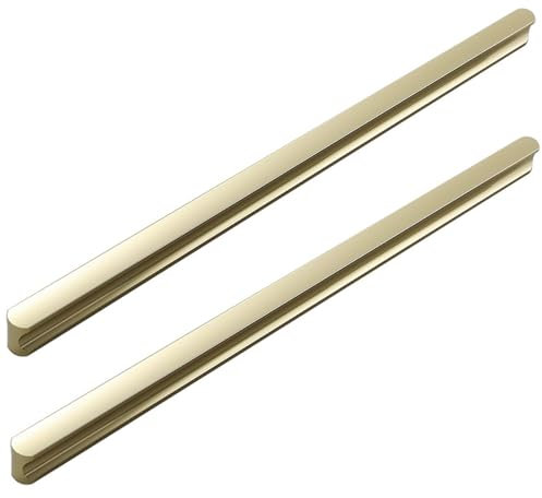 Möbelgriff Aluminiumlegierung Handgriff Griffleiste Schubladengriff Schrankgriffe Türklinke Möbelknäufe Küchengriff Gebürstetes Kupfer 2 Stück (Hole distance 768mm)