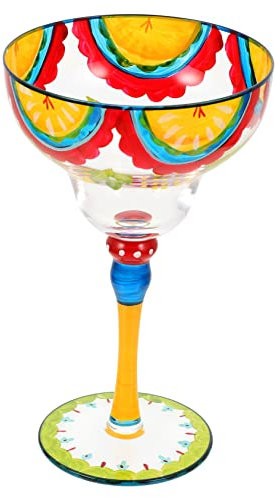 OUNONA Verre à Margarita Peint Main Verre De Cocktail Décoratif Pour Décoration De Table Pour Anniversaires Et Événements Spéciaux