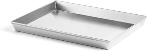 MARCATO Molde rectangular para tartas, aluminio, 30 x 23 cm, cocción uniforme, ligera y resistente