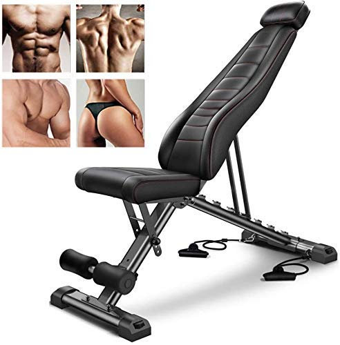 FHPEWXDG Einstellbare Bänke Hantel Hocker Römischen Stuhl Sit Up Schrägbank Bauchmuskeln Bänke Flache Fliegengewicht Presse Utility Workout Bank Fitness Maschine für