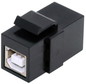 xiwai Adattatore Keystone USB2.0 USB Tipo A femmina a tipo B femmina Accoppiatore Estensione Keystone Jack Inserto Connettore Presa per Pannello Piastra a Parete Cavo USB