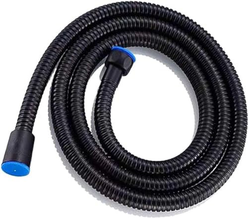 PXAMORTEL Ersatz-Brauseschlauch, 1 Meter schwarzer Flexibler Brauseschlauch 304,(1M)