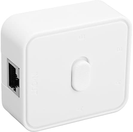 2 Port Gigabit Network Interrupteur RJ45 Adaptateur d'alimentation à Douille Externe Ethernet Câble Ethernet, 1000 Mbps 2 en 1 Out 1 sur 2 Gigabit Poe Extend Switch pour, Poe