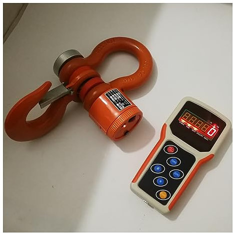 Bilancia a Gancio, Bilancia digitale elettronica wireless da 5000 kg 5T sospesa industriale resistente con misuratore portatile Industriale, Pesca