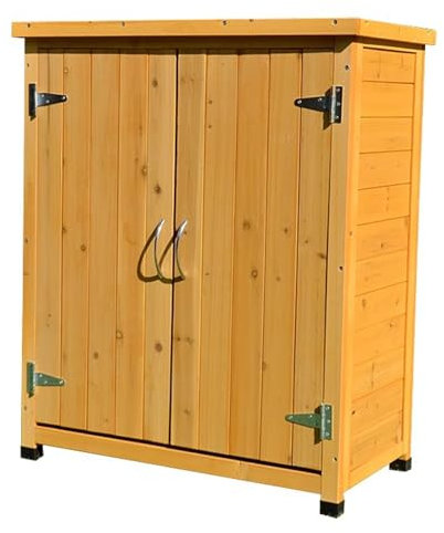 HPFHSJ Storage Shed Storage Sheds Outdoor,Easy To Install With Sloping Roof And Double Door，for Backyard Patio