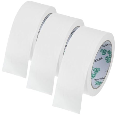 LAPYAPPE Ruban Adhésif D'emballage en Papier Kraft Blanc 45 Mm X 30 M Auto-adhésif Résistant pour Scellage Colis Bureau Maison