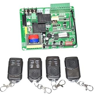 Motor Puerta Corredera, 230 VCA o 110 V normalmente abierto abridor de puerta corredera Placa de circuito del motor Tarjetas Placa de circuito de control Placa base (control remoto opcional)(5 remote