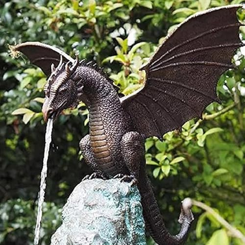 GUQASDV Dragon Fontaines for Bassins d'animaux, Fontaines for Bassins Animaliers, Accessoire Décoratif for Fontaine, Bassins À Poissons Koï, Jardins