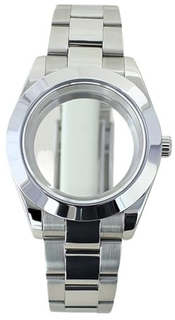 1 st klockfodral Litet 39 mm armband Safir delar for Nh35 Nh36 Nh34 Nh70 Movement Explorer(Silvery 2)