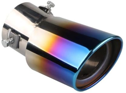 Auspuffblende für BMW F20/F25/F30/F31 (2011–2024), Edelstahl, blau, hitzebeständig
