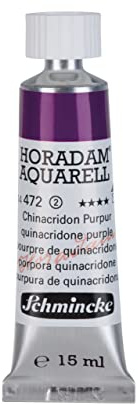 Schmincke – HORADAM® AQUARELL - feinste Künstler-Aquarellfarben, Chinacridon Purpur - 15 ml