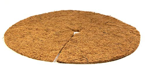 mgc24® Kokos-Mulchscheibe - Abdeckscheibe als Winterschutz/Frostschutz/Kälteschutz für Pflanzen und Bäume - Ø 25cm Natur, 5 Stück