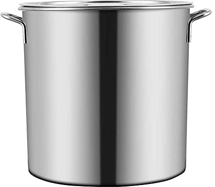 MNSSRN Edelstahl Kochen Essen Kochfass, Lebensmittelaufbewahrung luftdichtes Glas, großer Mehlkaffeebohne Tee Korn Zucker Biscuit Lebensmittelgefäß,10L