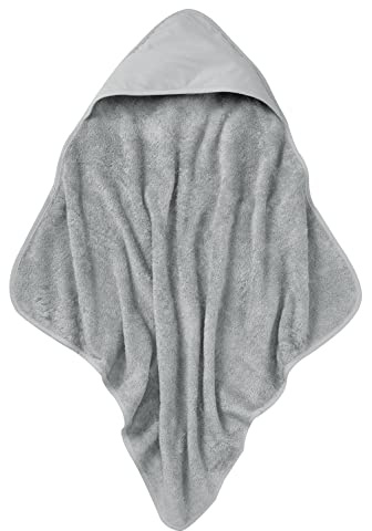 Rotho Babydesign Baby-Kapuzenhandtuch - Babykapuzenhandtuch - Kaputzenhandtuch - Babytuch - Babyhandtuch - Kinderhandtuch - grau