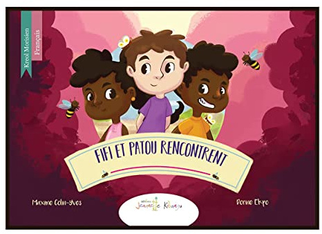 Libro personalizzato in Mauriziano e francese con nome | Storia di apprendimento in Mauriziano per bambini e principianti | Fifi e Patou si incontrano - Fifi ek Patou zwenn Tome 1