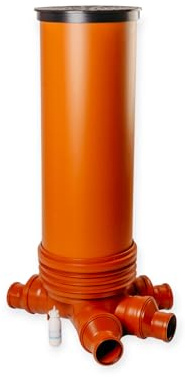 KG Schacht DN400/DN110-160 mit Gleitmittel Abwasserschacht Deckel Rohr Drainage Kontrollschacht (Anschluss RML DN125)