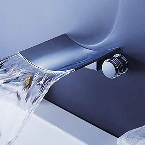 Basin Water Concealed and Cold Water Basin Double Handle Control Waterfall Water Bathtub Concealed Bathroom Taps