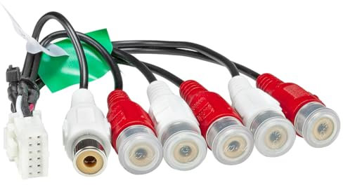 tomzz Audio 7000-040 Originalradio Anschlußkabel 12 Pin auf RCA Cinch Vorverstärker kompatibel mit Pioneer DEH-P AVH-P Geräten