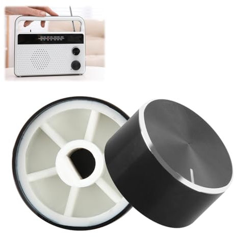 2pcs 6mm Universal Dimmer Knob Replacement Potentiometer Volume Control Rotary Knob Knurled Shaft Hole Sandblasting Switch Knob for Lamp Audio Encoder 6mm Diameter Shaft Guitar Volume Knob(25 * 13mm)