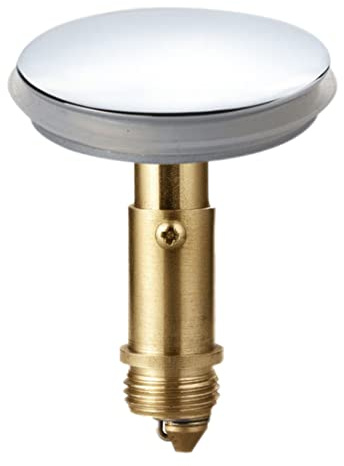 SHITOOMFE Pop Up Click Clack Plug Pop-up Stopper, Push Sink Drain for Kitchen Bathroom sink Bath, Solid Brass Chrome Plating, 38 mm pop up sink plugs