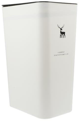 Warmhm 10 L Push-Mülleimer Badezimmer-Mülleimer Schlafzimmer-Mülleimer Mit Deckel Mülleimer Für Zuhause