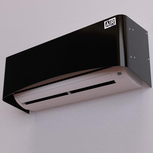 Box Air Klima Splitabdeckung für Klimaanlage Split Cover - Verbirgt den Split und respektiert das Design Ihres Hauses (Schwarz, L)
