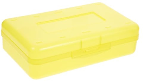CAXUSD Federmäppchen Aus Kunststoff Durchsichtige Buntstiftbox Buntstiftboxhalter Leichte Aufbewahrungsbox Für Stifte Und Künstlerutensilien