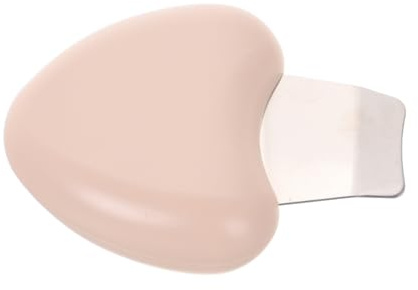 Edelstahl Werkzeug Beige zur Mitesserentfernung, für Frauen | Leichtes Schabedesign, Präzise Anwendung, Kunststoffgriff, Metallene Ausführung, für Gesichtspflege