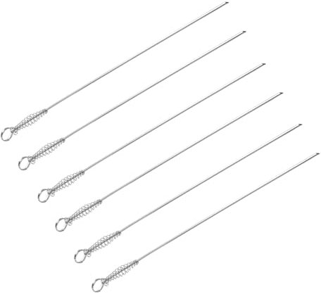 ibasenice Barbecue sans Rouille Réutilisables 6 Brochettes en Acier Inoxydable Bords Lisses, pour Barbecue Extérieur et Brochettes Kebab