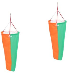 ibasenice 2 Stück Windsack Wind Vane Windsock Windsäcke Rasenschmuck Im Freien Wetterfahne Hängend Flughafenflagge Outdoor-versorgung Windmelder Oxford-Stoff Zufällige Farbe