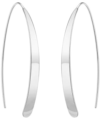14K Gold Ohrringe für Frauen, hypoallergene Spiral Threader vergoldete Hangle Ohrringe Mode Schmuck, Geschenk für Frauen