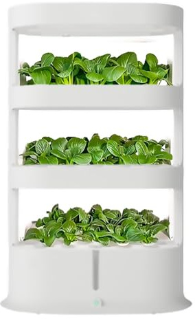 Hydroponic Tower,Garden Hydroponic Growing System 48 Pods Hydroponics Tower, Plant Germination Kit Aeroponics Growing Kit with Grow Light & Automatic Watering, Smart Garden Planter Aquaponic