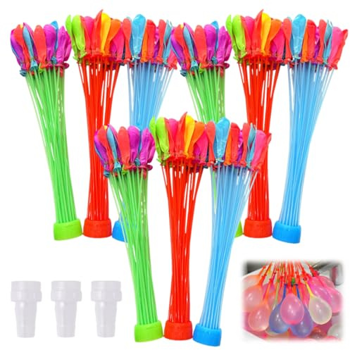 CATZUM 333pcs Wasserbomben Wiederverwendbar | Selbstschließend & Magnetisch Schnellfüllend | Bunte Wasserballons für Wasserschlacht, Pool, Garten | Sommer Spielzeug für Kinder & Erwachsene