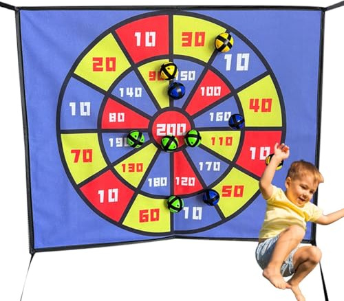Brettspiel für Kinder - 60 cm klebriges Ballwurf-Set, interaktives Wurfspielzeug | Dartspiele mit Trampolin für Hinterhof-Partys, Aktivitäten r