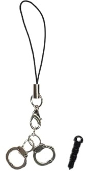 Miniblings Handschellen Handyanhänger Western Handyschmuck Cowboy mini | Kleiner Anhänger zum Kombinieren, aus Berlin, mit Polizei