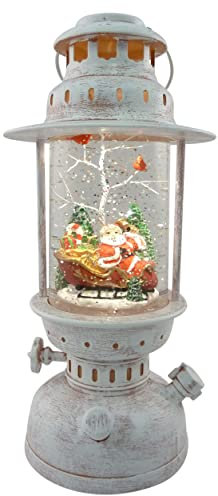 LED Schneelaterne Weihnachtsmann Sturmlaterne wassergefüllt Peha PT-22120