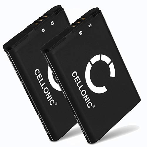 CELLONIC 2X Batterie Compatible avec Nintendo 2DS, 3DS, New XL, CTR-001 | (1300mAh-3.7V-Lithium Ion) pour Nintendo Switch Pro Controller, Wii U (WUP-005), CTR-003, CTR-A-AB