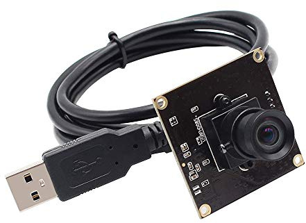 Jia Hu - Cámara web USB para cámara industrial sin distorsión, 1080 P, Full HD