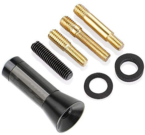 Universal Auto Antenne, Asudaro Kohlefaser Autodach Tyling-Antenne Autoradio-Antenne 3,5 cm Kurze Autoantenne Sportantenne Autodachdekoration Kfz Antenne Dachantenne für SUV-LKW,Schwarz