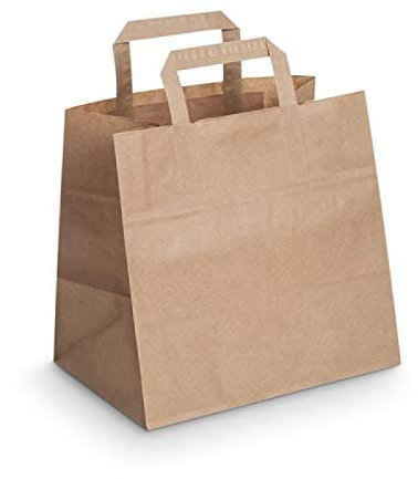 Lot de 150 Sacs alimentaire en papier kraft - Vente à emporter - livraison - Restaurant - fast food - snack