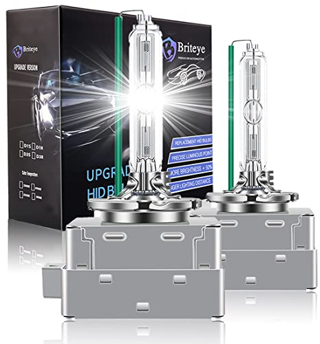 Briteye D3S Xenon Bulbs 35 Watts 6000 Kelvin White Light Full Metal Xenon Headlight Bulbs (2pcs)