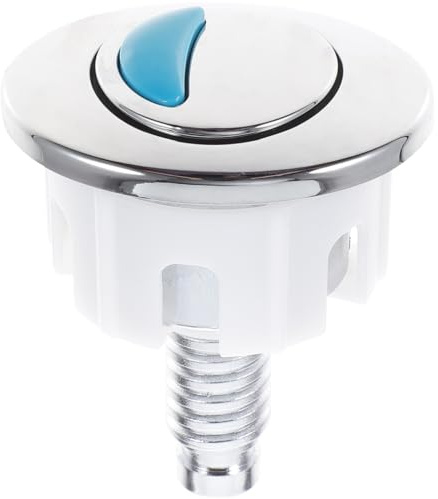 OSALADI Botón de Doble Descarga Ovalado para Inodoro Reemplazo de Pulsador para Tanque Agua Instalación sin Herramientas Compatible Mayoría Inodoros Accesorio Práctico y Duradero