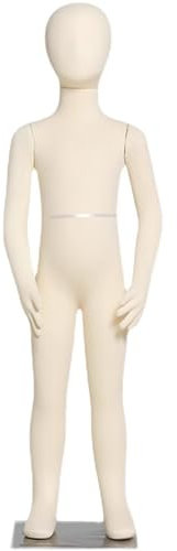 schaufensterpuppe Stehende Schaufensterpuppe für Kinder, Ganzkörper-Schaufensterpuppe aus Styropor mit biegbarem Oberkörper, Schaufensterpuppenkörper aus Schaumstoff für Kinder für die Präsentation vo