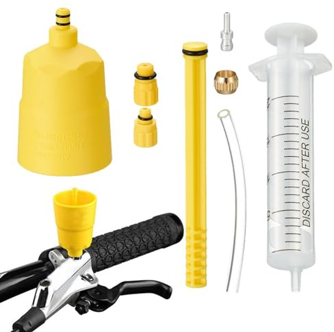 Entlüftungsset für hydraulische, Entlüftungsset für Fahrradbremsen | Werkzeug zum Entlüften von Ölflüssigkeiten | Mit 20 ml Ölfüllwerkzeug - -Entlüftungsset für Fahrradbremsöl-Werkzeug