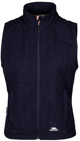 Trespass Womens Lightweight Softshell Gilet Mereb Navy Marl in Size - 18